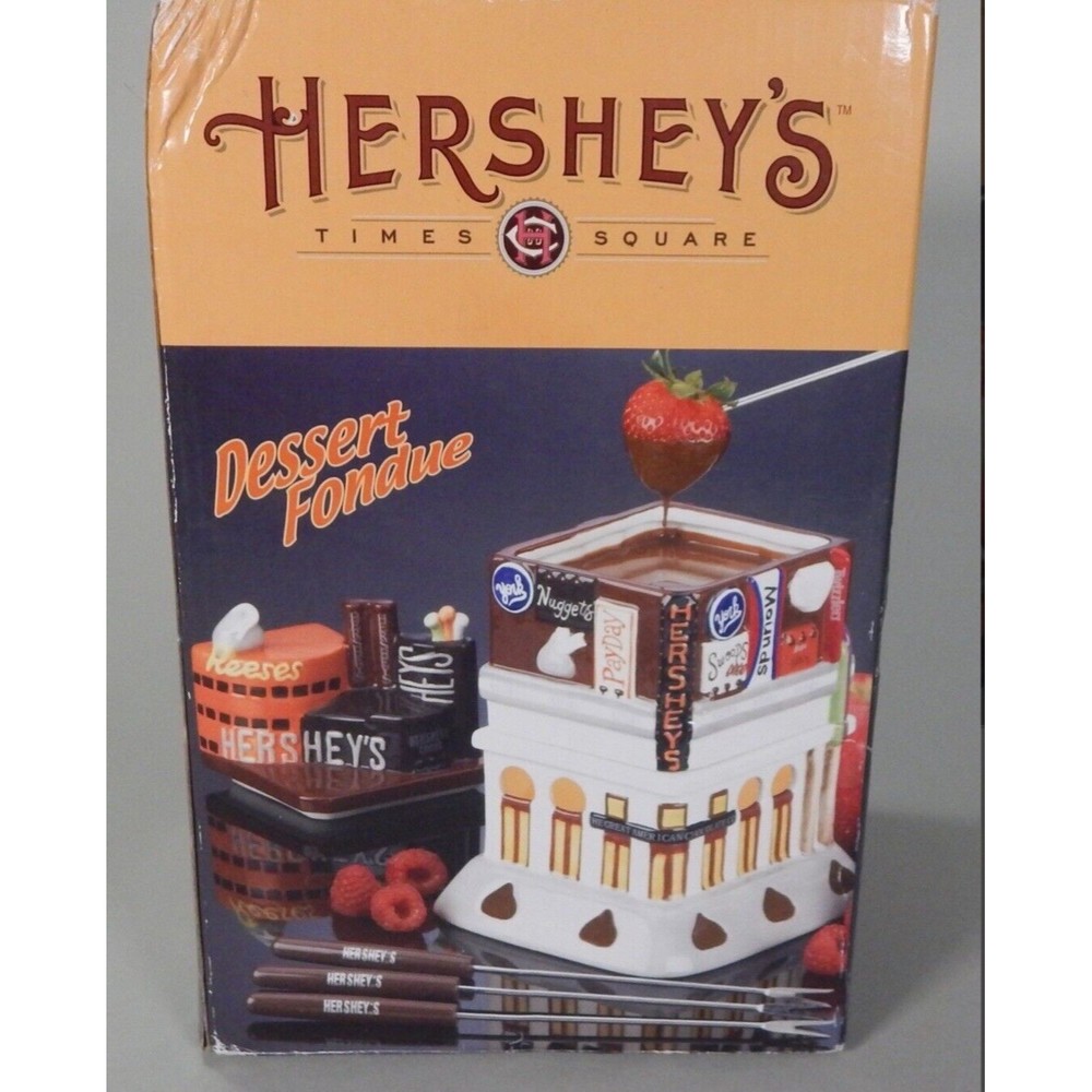 Hershey's Times Square Dessert Fondue Set Hershey Foods 2006 New Open Box